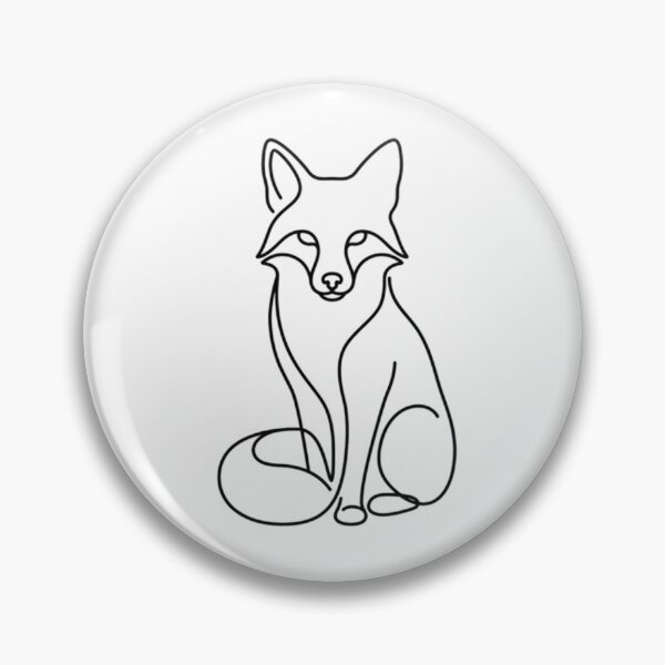 Item preview, Minimalist Fox Single Line Art designed and sold by AlanyaArtX.