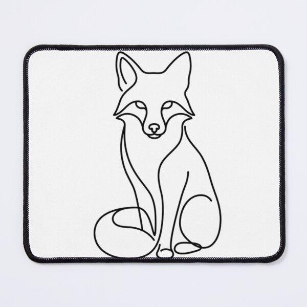 Item preview, Minimalist Fox Single Line Art designed and sold by AlanyaArtX.