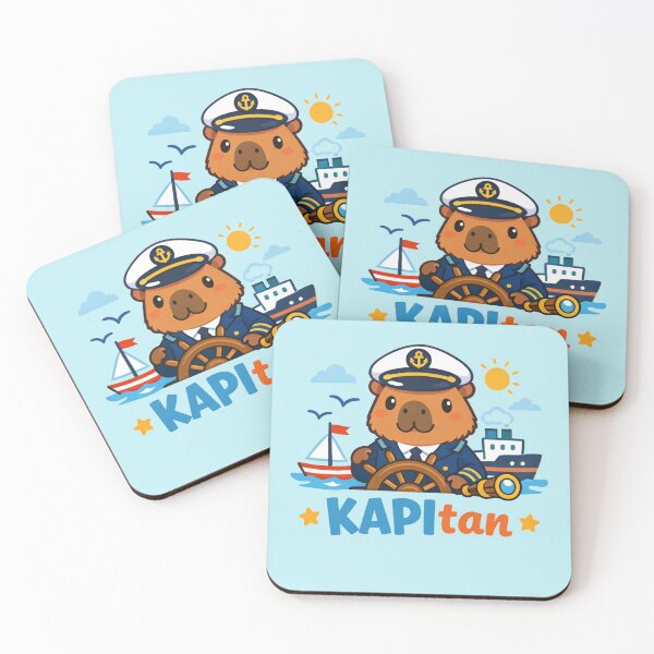 Item preview, Capybara Captain “KAPItan” Cute Kids  Design designed and sold by Sn1ver.