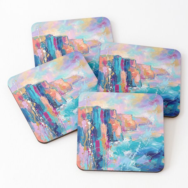 Item preview, Cliffs of Moher Abstract Coastal Painting designed and sold by Printpix.