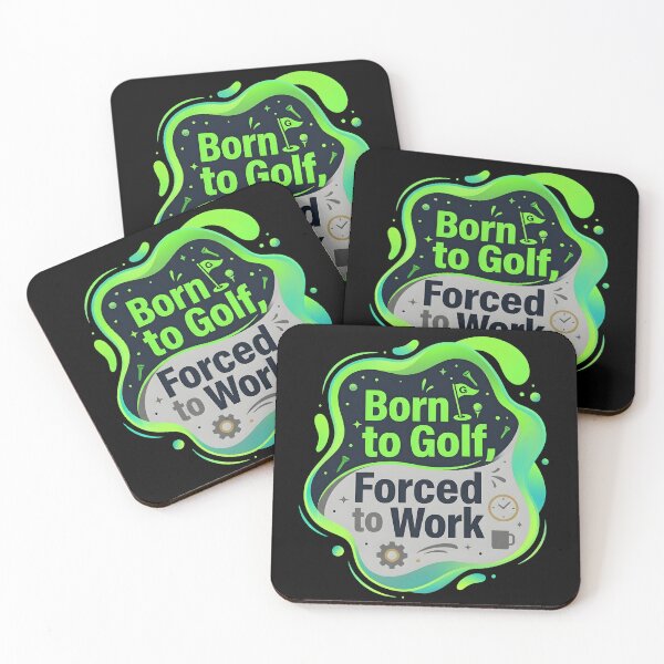 Item preview, Born to golf forced to work | Golf designed and sold by SocialStaticz.