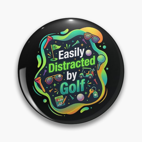 Item preview, Easily distracted by golf | Golf designed and sold by SocialStaticz.