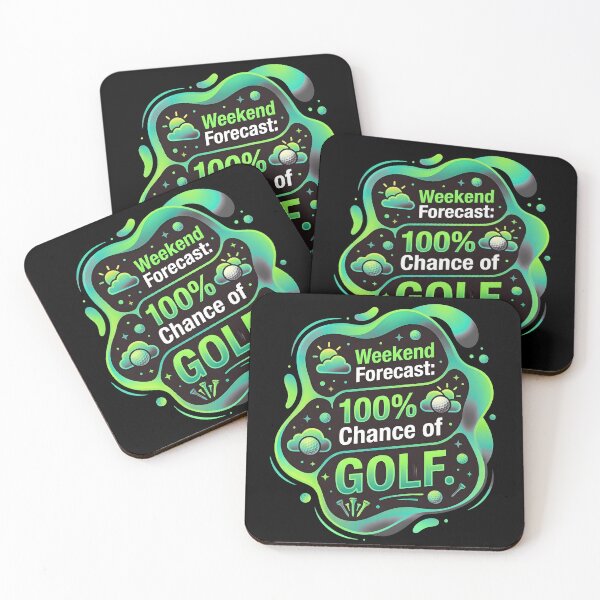 Item preview, Weekend forecast 100% chance of golf | Golf designed and sold by SocialStaticz.