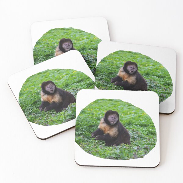 Item preview, Curious Capuchin Monkey in Green Nature designed and sold by MeadowMagicDesigns.