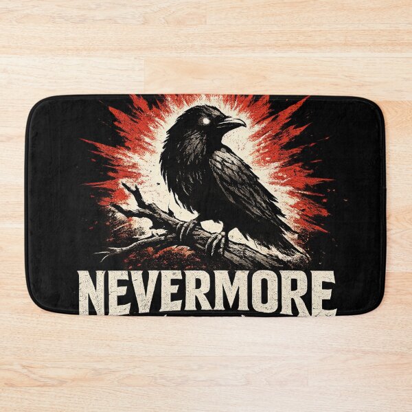 Item preview, Edgar Allan Poe Nevermore Again Quote designed and sold by Retr0Tshirts.
