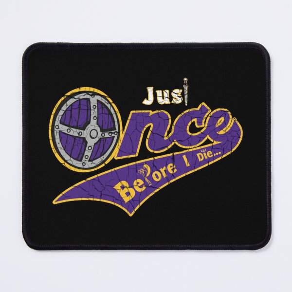Item preview, Minnesota Vikings Fans - Just Once Before I Die Distressed Viking Shield & Typography designed and sold by Balkadeer1031.