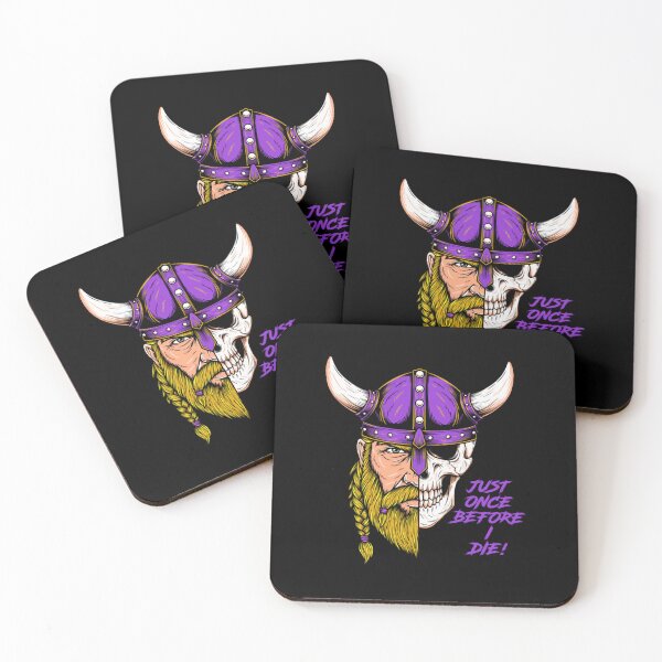 Item preview, Minnesota Vikings Fans - Just Once Before I Die Viking &amp; Skull designed and sold by Balkadeer1031.