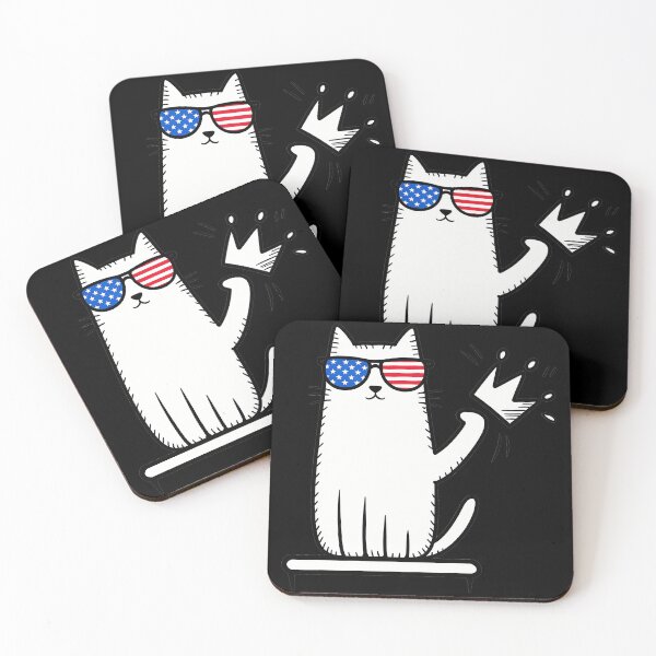 Item preview, American Flag Cat King Patriot designed and sold by QuentinHarrow.