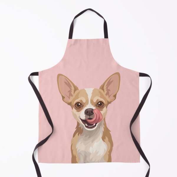 Item preview, Tiny Chihuahua Dog Licking Nose Art designed and sold by BrownHorse90s.