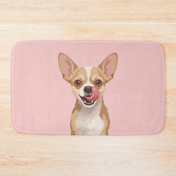 Item preview, Tiny Chihuahua Dog Licking Nose Art designed and sold by BrownHorse90s.