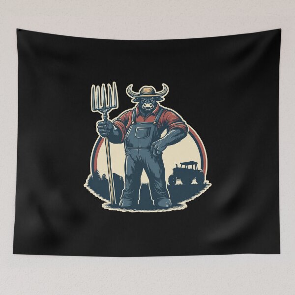 Item preview, Bull Farmer Farming Tractor designed and sold by titanosdesign.