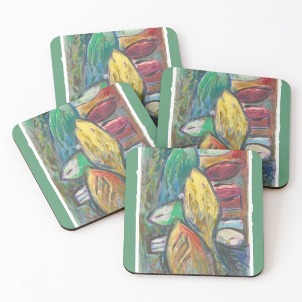 Item preview, Rise Of The Vertical Gold Fish (Original Tempera Painting by ACCI) designed and sold by VanyssaGraphics.