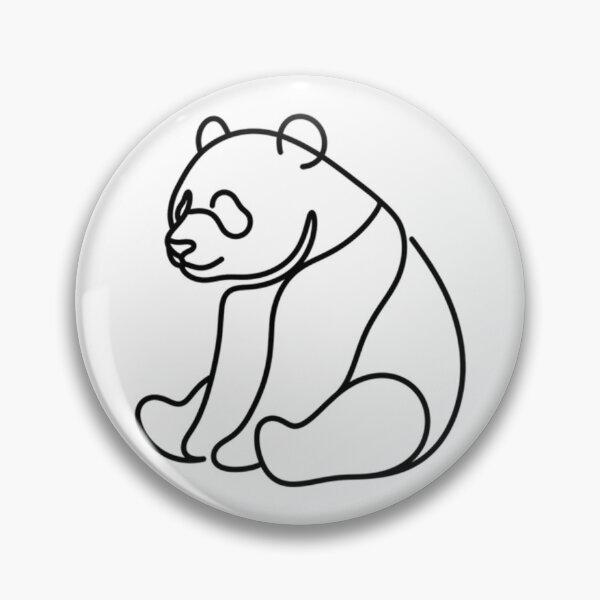 Item preview, Minimalist panda single line art designed and sold by AlanyaArtX.