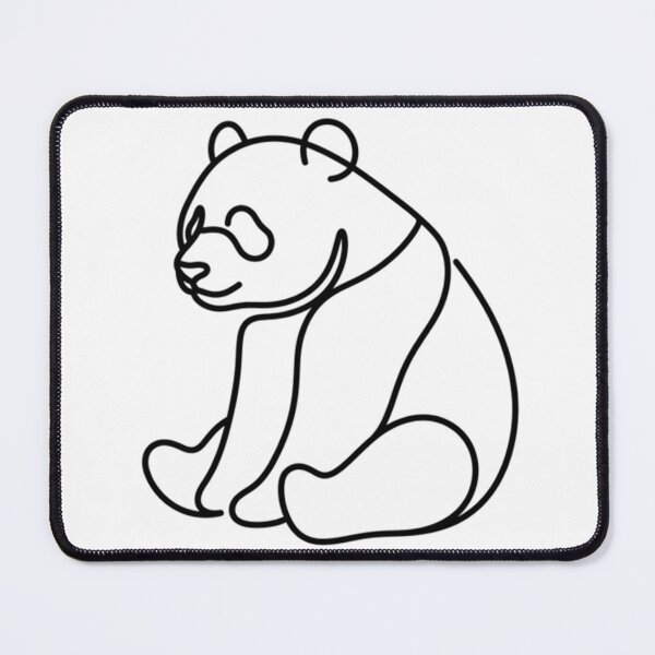 Item preview, Minimalist panda single line art designed and sold by AlanyaArtX.