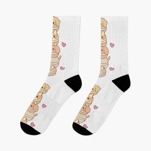 Item preview, Kawaii Macaron Dog Stack Cute Puppy Tower Art designed and sold by MJ ART.