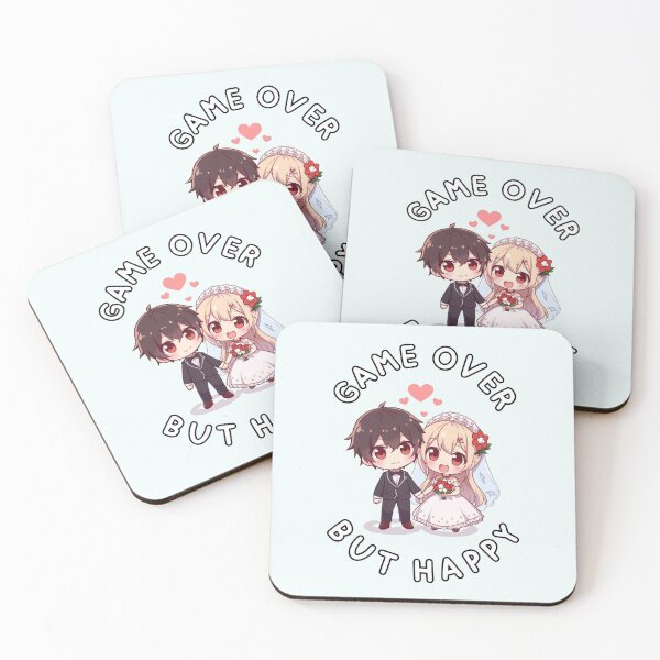 Item preview, Game Over But Happy | Wedding Geek Couple Chibi Anime Kawaii designed and sold by Love&Geek.