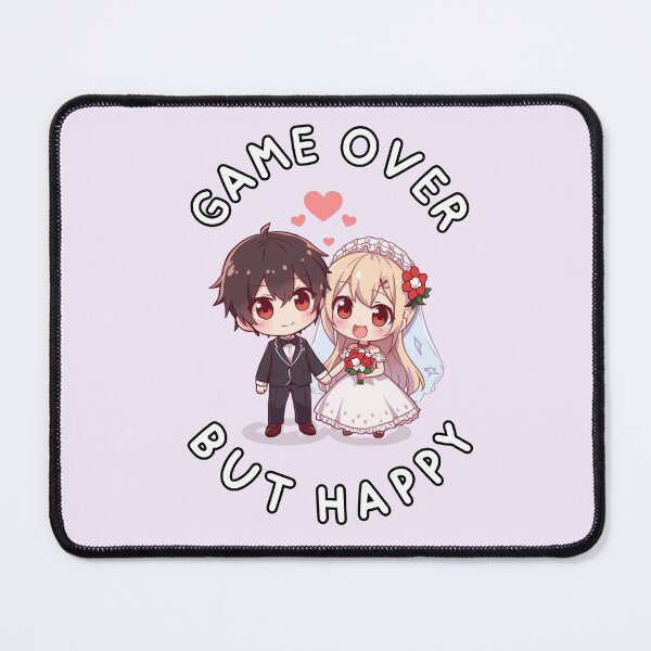 Item preview, Game Over But Happy | Wedding Geek Couple Chibi Anime Kawaii designed and sold by Love&Geek.