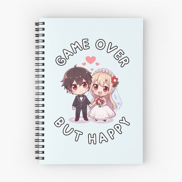 Item preview, Game Over But Happy | Wedding Geek Couple Chibi Anime Kawaii designed and sold by Love&Geek.