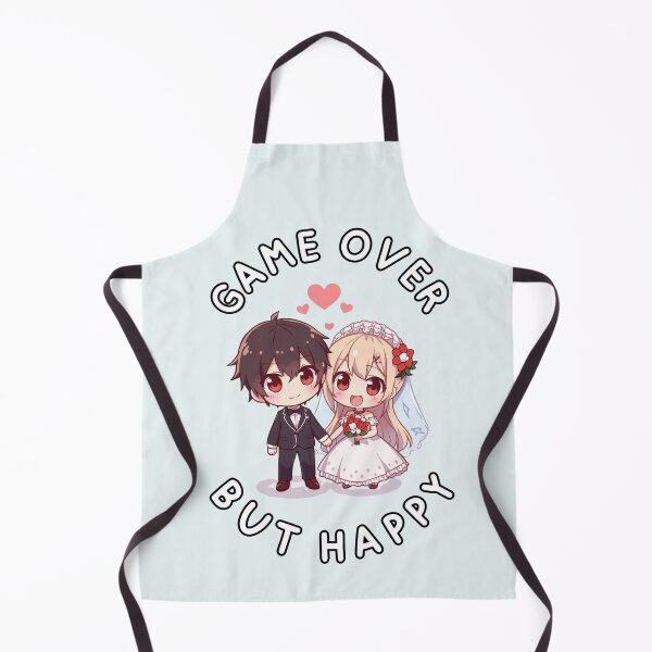 Item preview, Game Over But Happy | Wedding Geek Couple Chibi Anime Kawaii designed and sold by Love&Geek.
