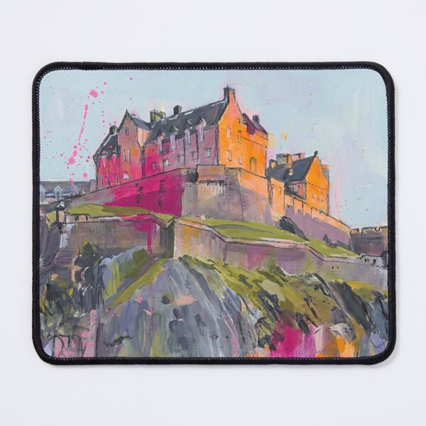 Item preview, Edinburgh Castle Abstract Art Print – Scotland Landmark Painting designed and sold by Printpix.