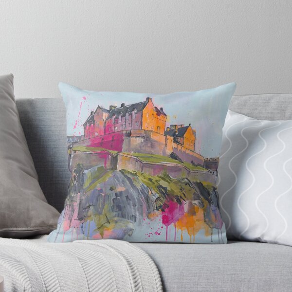 Item preview, Edinburgh Castle Abstract Art Print – Scotland Landmark Painting designed and sold by Printpix.