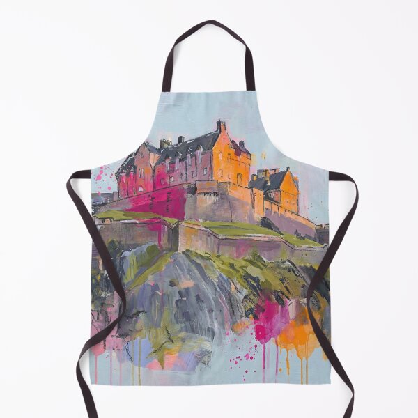 Item preview, Edinburgh Castle Abstract Art Print – Scotland Landmark Painting designed and sold by Printpix.