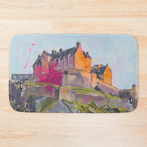 Item preview, Edinburgh Castle Abstract Art Print – Scotland Landmark Painting designed and sold by Printpix.