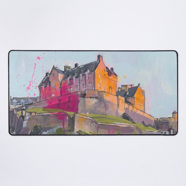 Item preview, Edinburgh Castle Abstract Art Print – Scotland Landmark Painting designed and sold by Printpix.