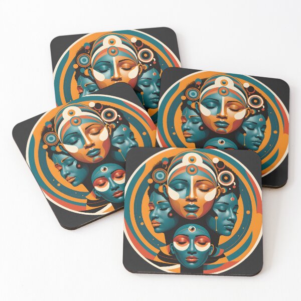 Item preview, Soul Sisters Afro Pop Art Mandala designed and sold by Indoni.