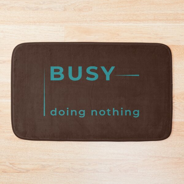 Item preview, Busy by doing nothing – slow living aesthetic in teal designed and sold by unique art and design.