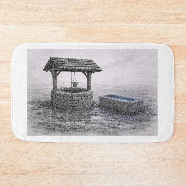 Item preview, Old Stone Well in Rustic Countryside Scene designed and sold by Ykvaere.