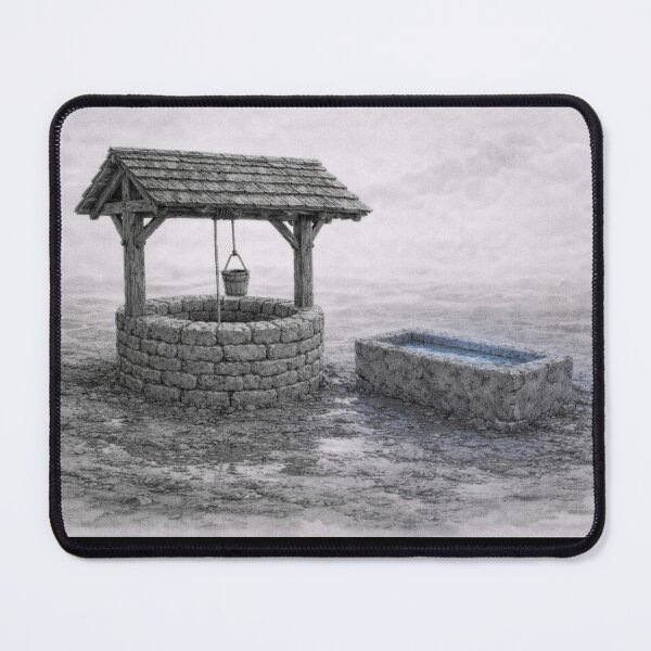 Item preview, Old Stone Well in Rustic Countryside Scene designed and sold by Ykvaere.