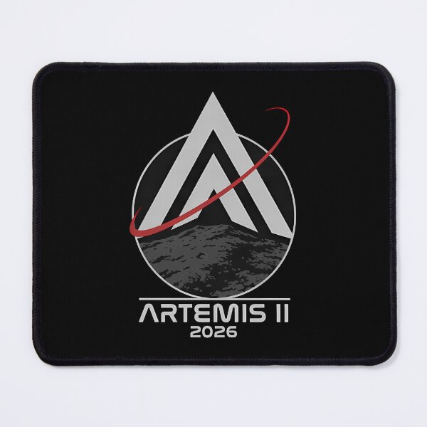 Item preview, Artemis 2 2026 Lunar Mission Inspired Space Emblem designed and sold by SwanAgency.