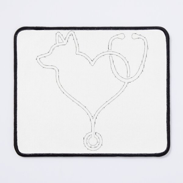 Item preview, Corgi Heart Stethoscope Nurse | Healthcare Love Dog Art designed and sold by Corgi & co Shop.
