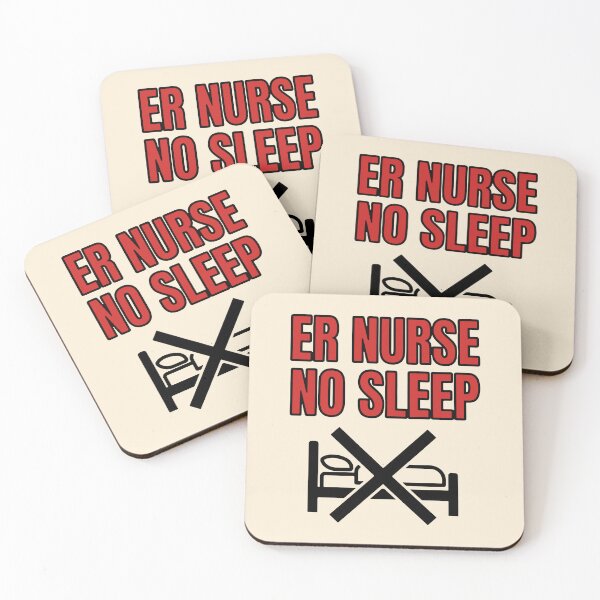 Item preview, ER Nurse No Sleep Funny Sarcastic Emergency Room Gift Design designed and sold by Dantin.