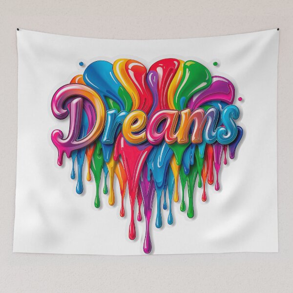 Item preview, Dream text paint drips designed and sold by TanyaLovus.