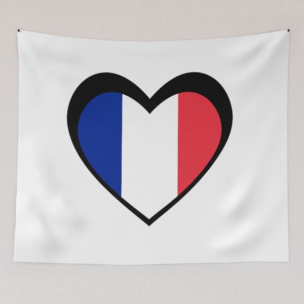 Item preview, Black heart France flag designed and sold by The Best Designs.