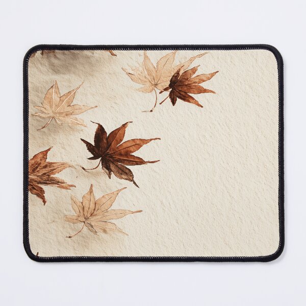 Item preview, Japanese Maple Leaves Wall Art | Autumn Watercolour Print | Falling Leaves Decor | Terracotta and Cream designed and sold by yugenprint.
