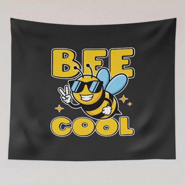 Item preview, Bee Cool Funny Cartoon Bee Cute Positive Vibes designed and sold by Infinitee8hirts.