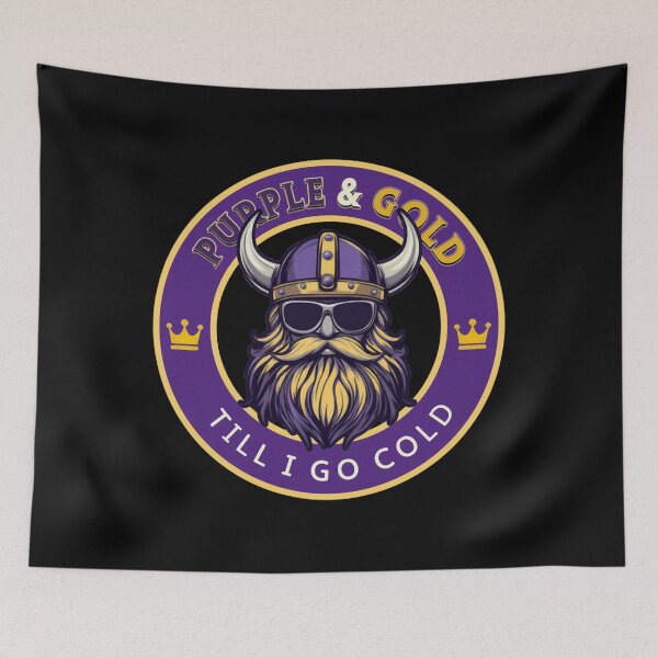 Item preview, Minnesota Vikings Purple and Gold Til I Go Gold M8371  designed and sold by satin-merch.