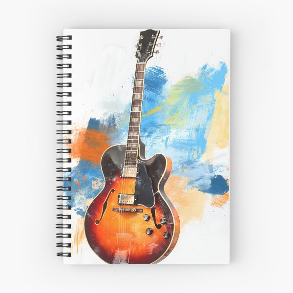 Item preview, semi hollow Jazz guitar painting artwork designed and sold by gut2000.