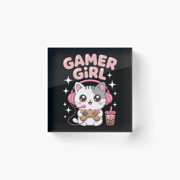 Item preview, Gamer Girl Cat designed and sold by FaithAbbott.