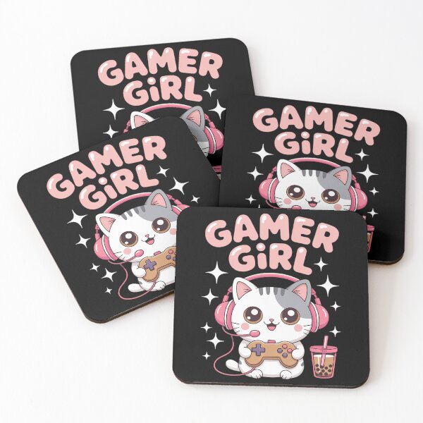 Item preview, Gamer Girl Cat designed and sold by FaithAbbott.