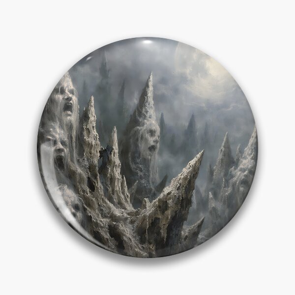 Item preview, Bone Garden of Whispers - Dark Fantasy Eerie Landscape designed and sold by bapupa.
