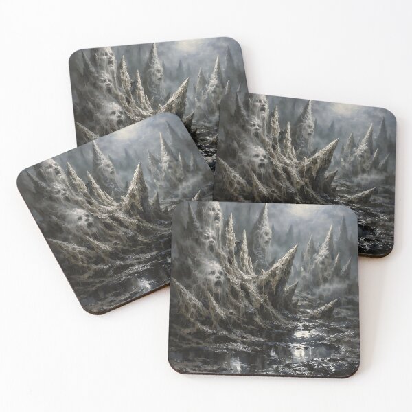 Item preview, Bone Garden of Whispers - Dark Fantasy Eerie Landscape designed and sold by bapupa.
