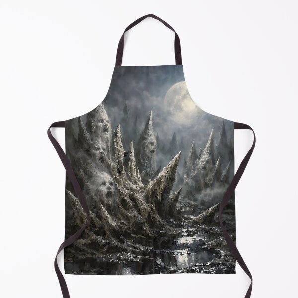 Item preview, Bone Garden of Whispers - Dark Fantasy Eerie Landscape designed and sold by bapupa.
