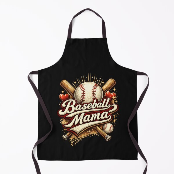 Item preview, Retro Baseball Mama Illustrative Sports Design with Hearts designed and sold by Lozarux.