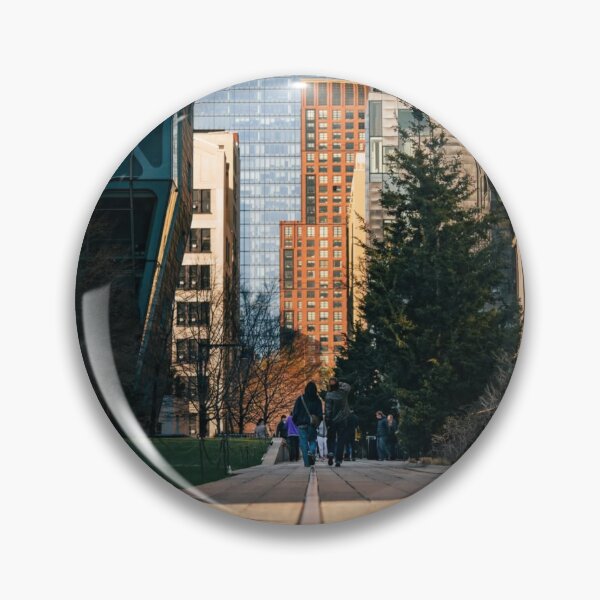 Item preview, Urban Pathway with Skyscrapers designed and sold by Branjuionroe.