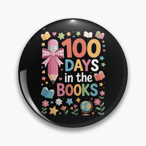 Item preview, 100th Day of School Teacher Floral 100 Days in The Books designed and sold by FaithAbbott.