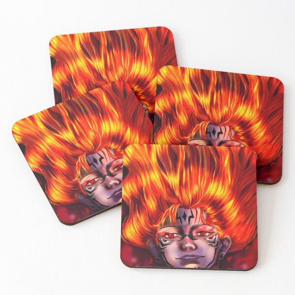 Item preview, Fiery Spirit - Vibrant Anime Flame Portrait | Sukuna - Jujutsu Kaisen designed and sold by VirtuallyCreativ .